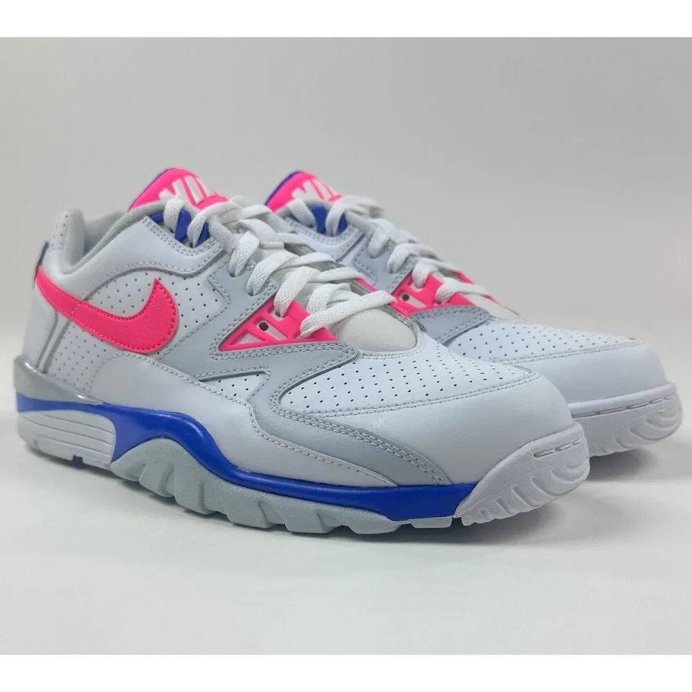 Nike Air Cross Trainer 3 Low Mens Size 10 White Pink Blue Shoes FN6887-100 - Picture 2 of 9